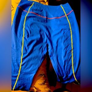 Buffbunny Loch Ness leggings - XXL - H20 blue / Miami vice pink / tiki yellow